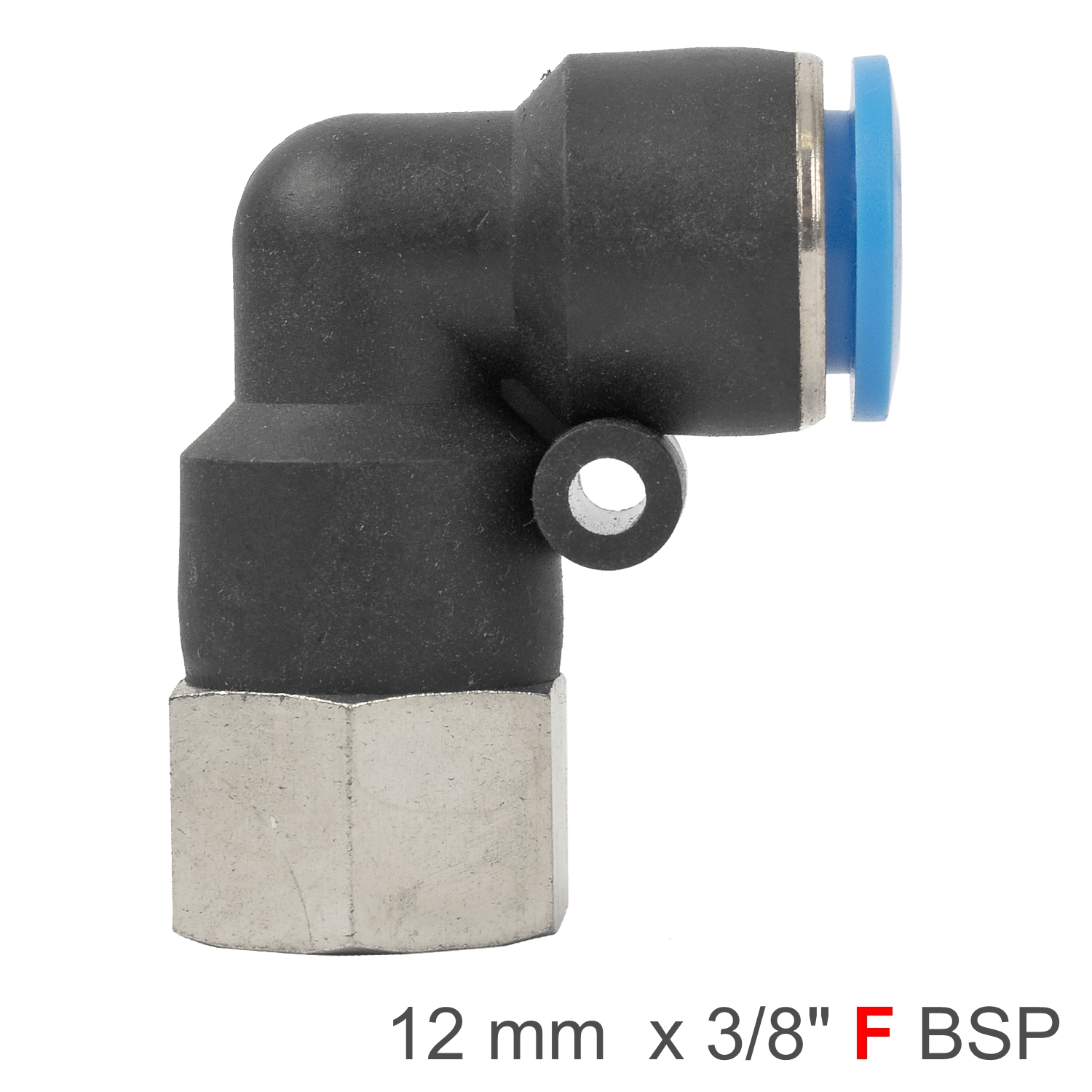 SPLF12-03 Pu Hose Fitting Elbow 12Mm-3/8 F - Image 1
