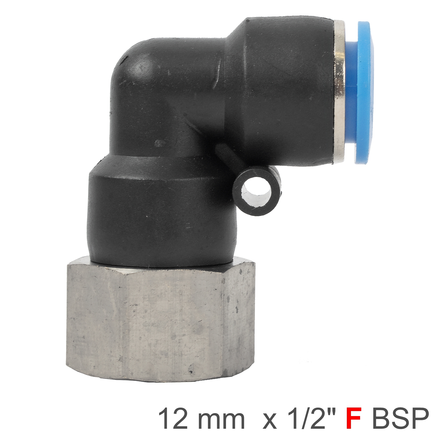 SPLF12-04 Pu Hose Fitting Elbow 12Mm-1/2 F - Image 1