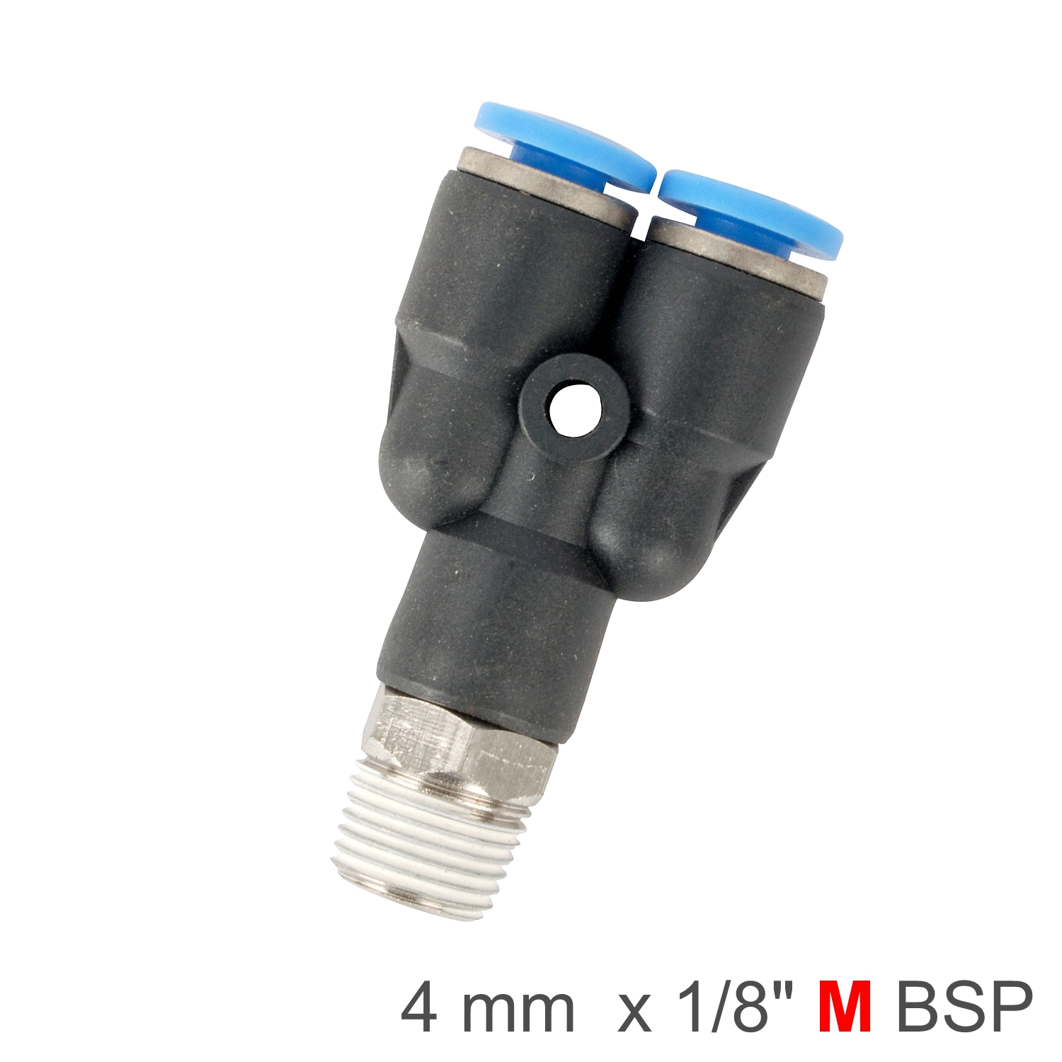 SPX04-01 Pu Hose Fitting Y Joint 4Mm-1/8 M - Image 1