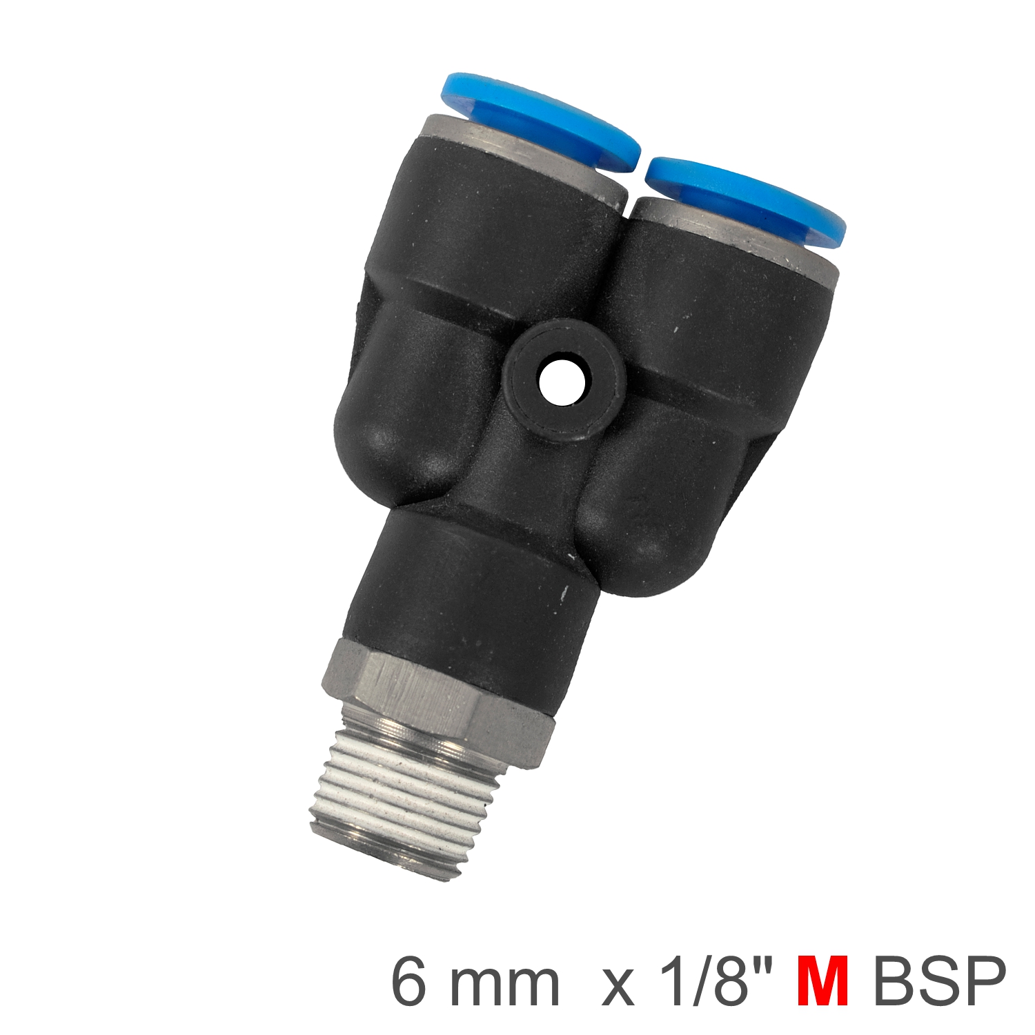 SPX06-01 Pu Hose Fitting Y Joint 6Mm-1/8 M - Image 1