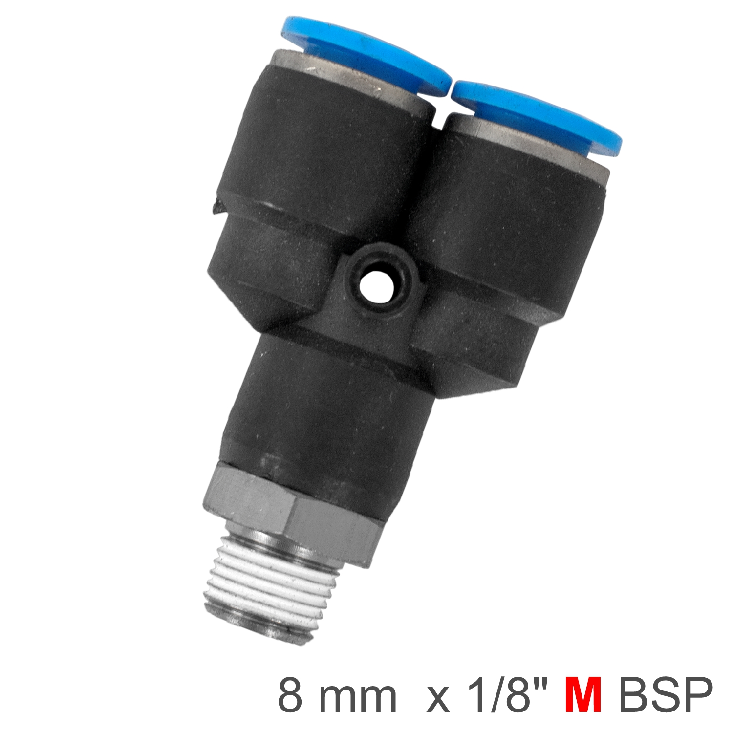 SPX08-01 Pu Hose Fitting Y Joint 8Mm-1/8 M - Image 1