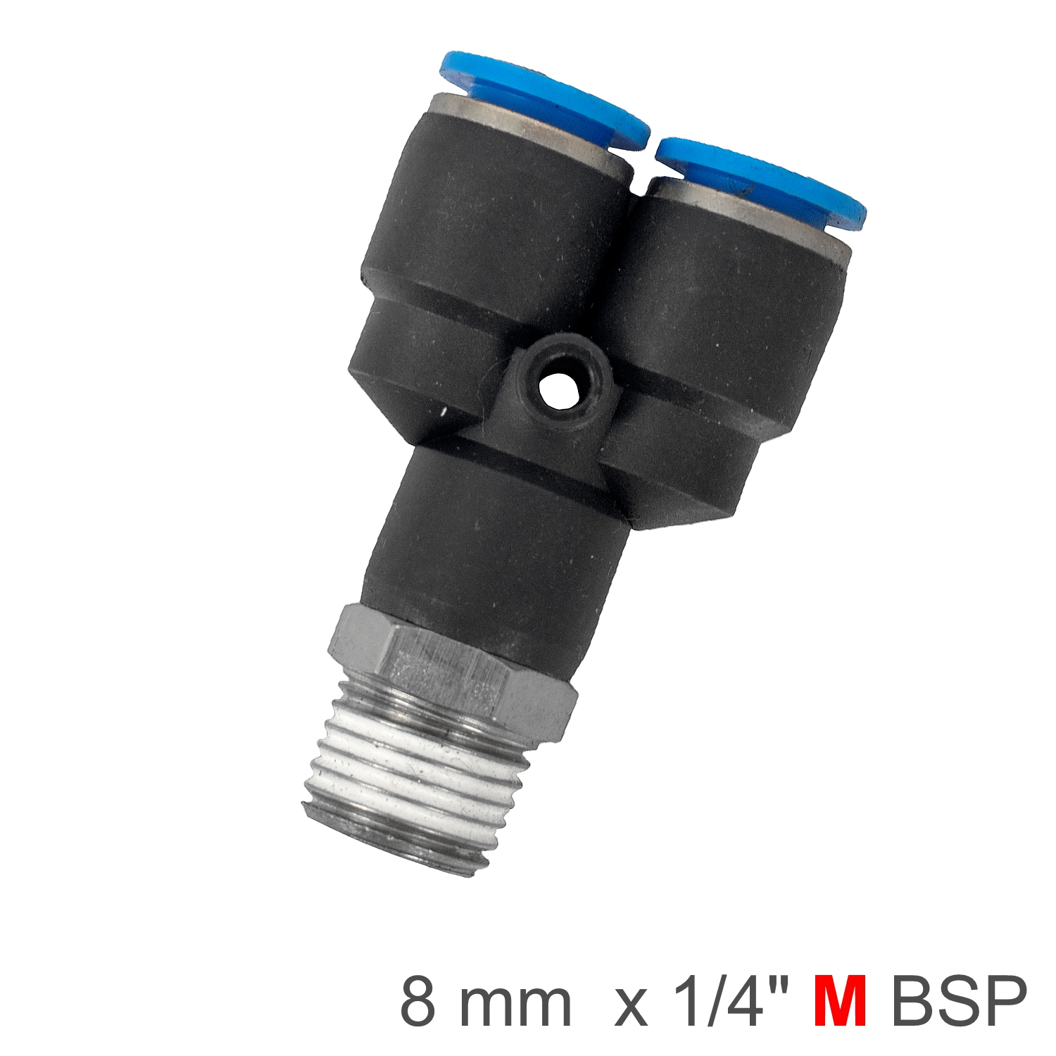 SPX08-02 Pu Hose Fitting Y Joint 8Mm-1/4 M - Image 1