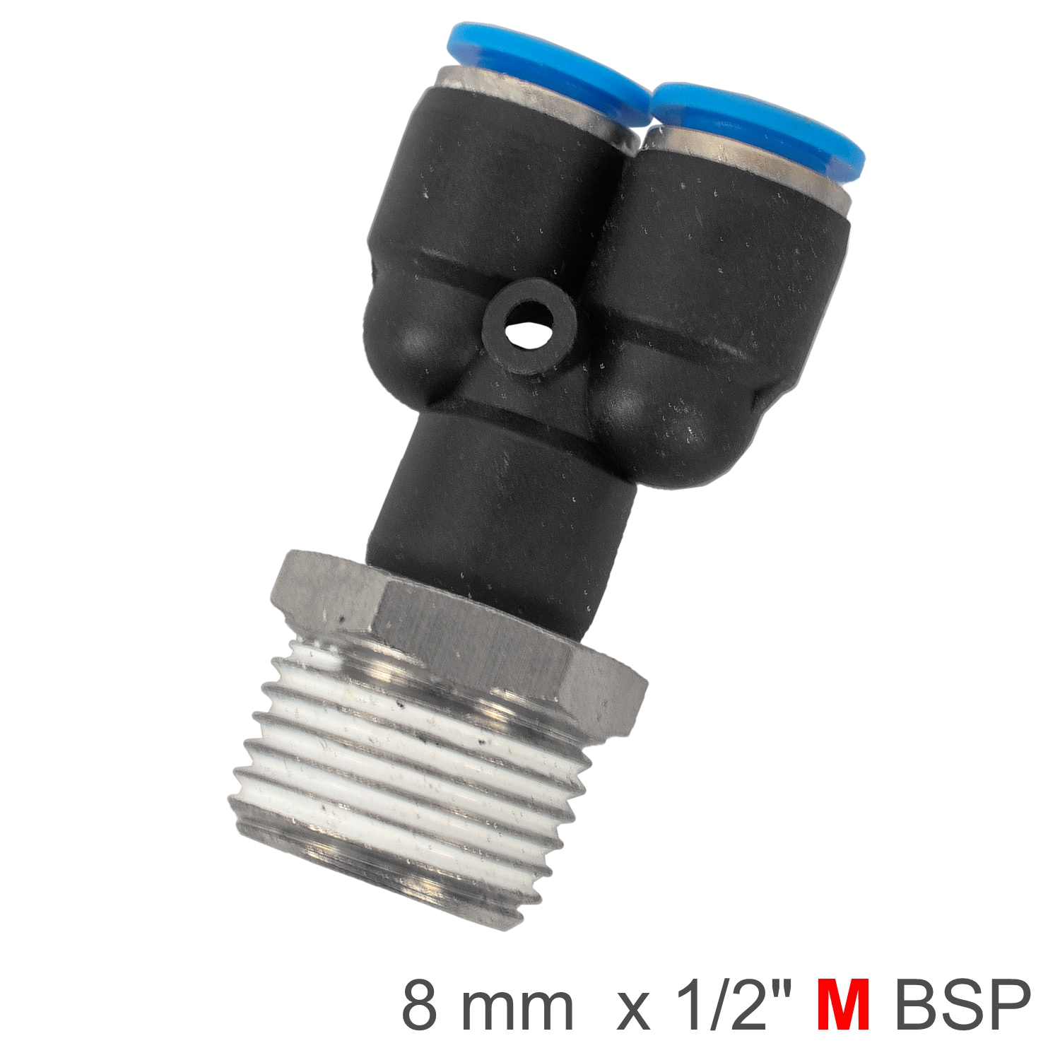 SPX08-04 Pu Hose Fitting Y Joint 8Mm-1/2 M - Image 1