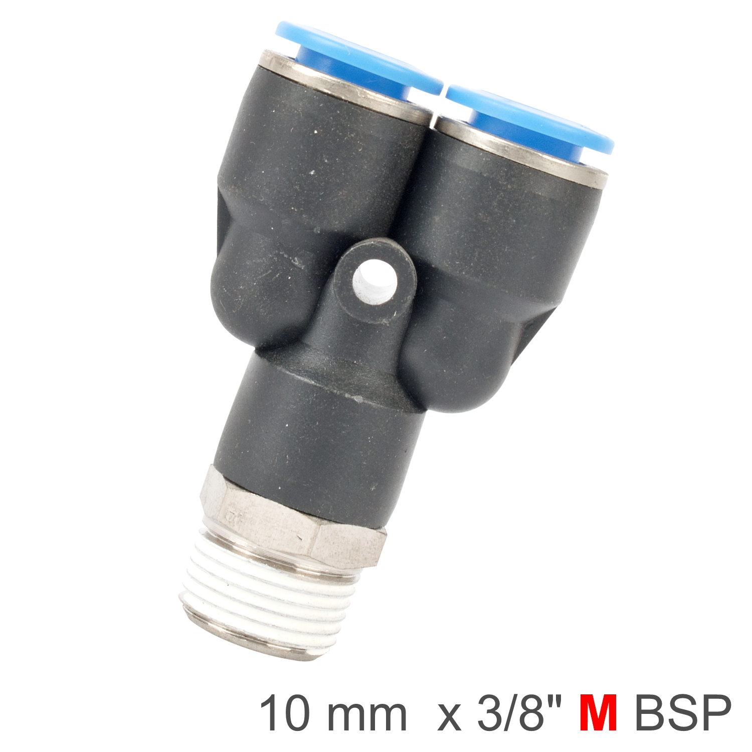 SPX10-03 Pu Hose Fitting Y Joint 10Mm-3/8 M - Image 1