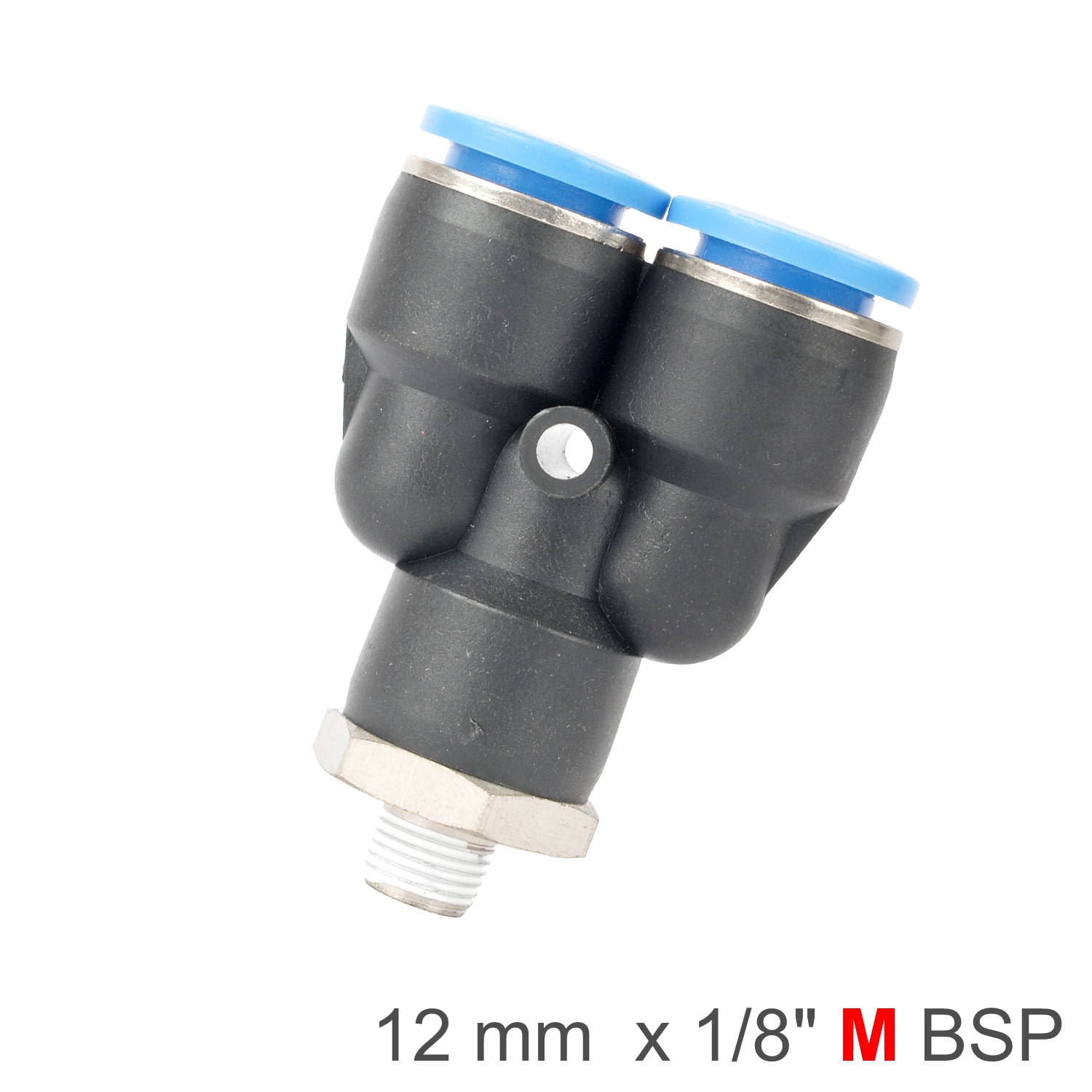 SPX12-01 Pu Hose Fitting Y Joint 12Mm-1/8 M - Image 1