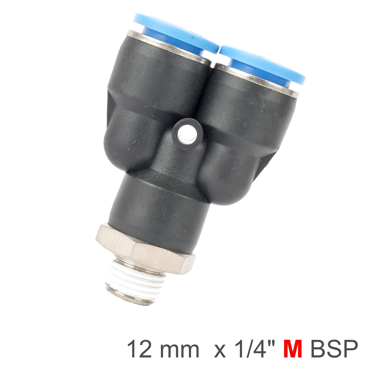 SPX12-02 Pu Hose Fitting Y Joint 12Mm-1/4 M - Image 1