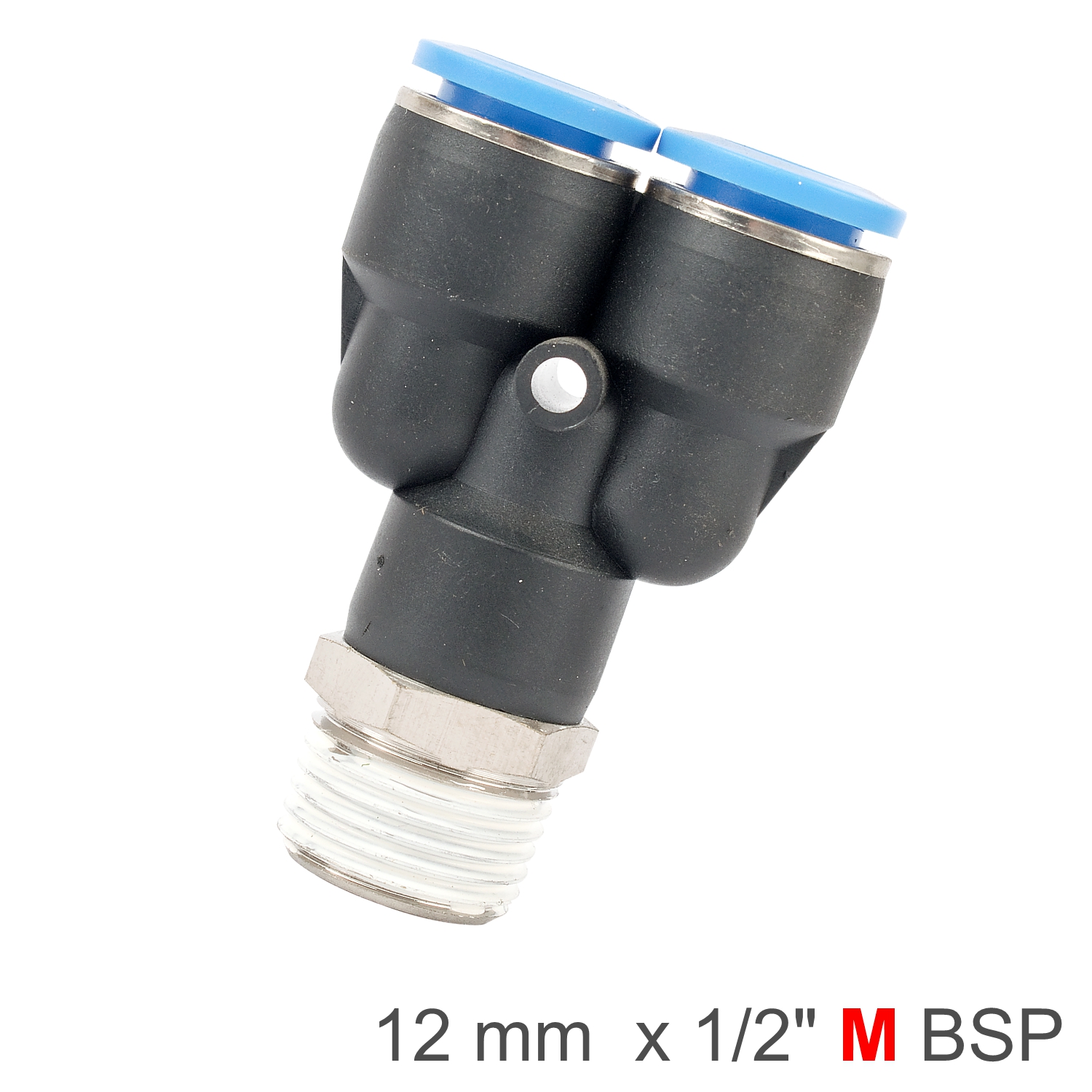 SPX12-04 Pu Hose Fitting Y Joint 12Mm-1/2 M - Image 1
