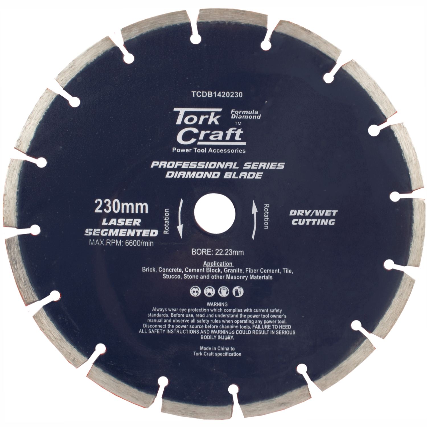 TCDB1420230 Diamond Blade 230Mm Segmented Laser Industrial - Image 1