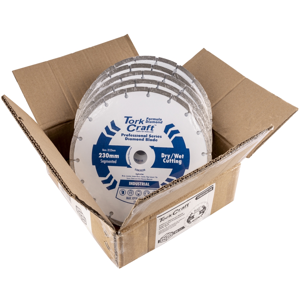 TCDB20230-25B Diamond Blade 230Mm Segmented Profesional 25Pc Bulk - Image 1