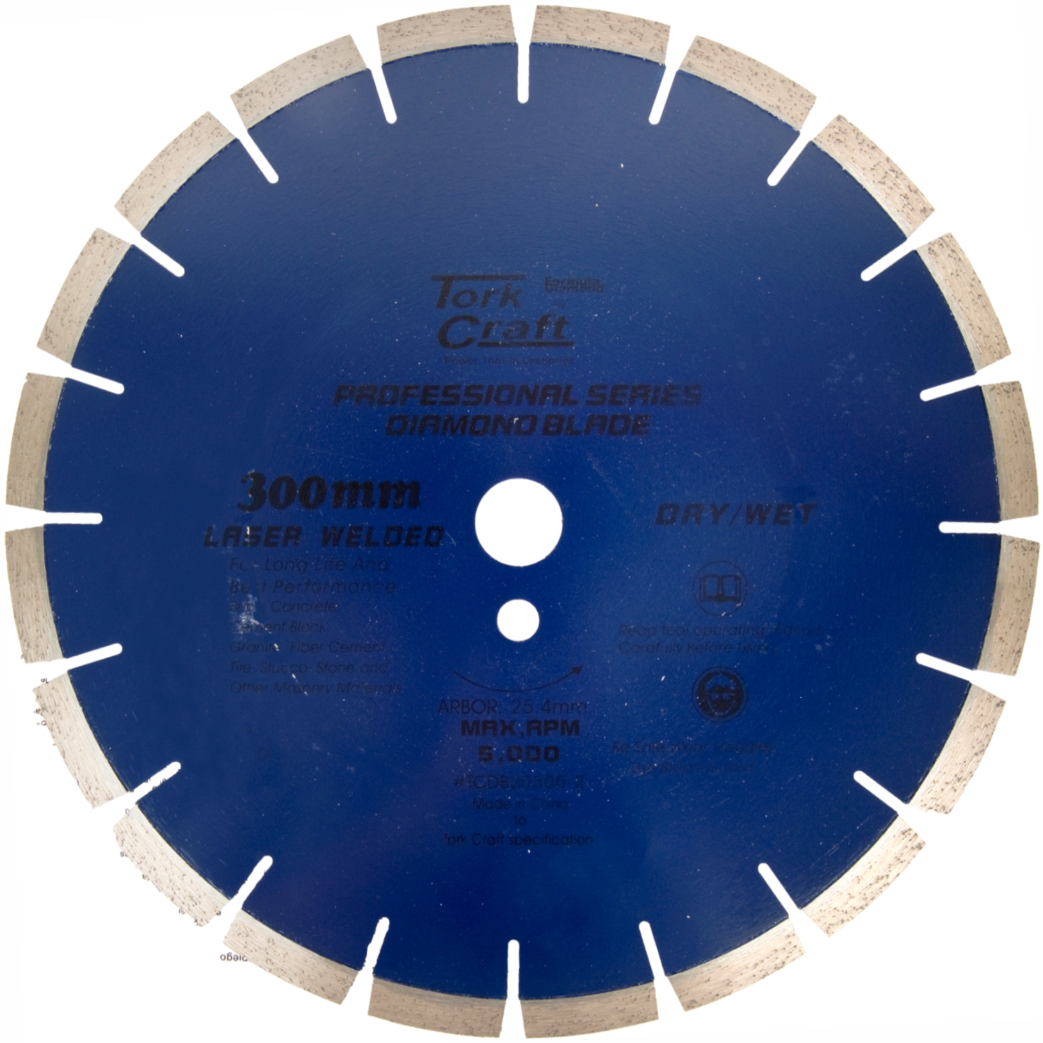 TCDB20300-2 Dia. Blade 300X12X25.4Mm Gen. Purp. Laser Welded Segmented - Image 1