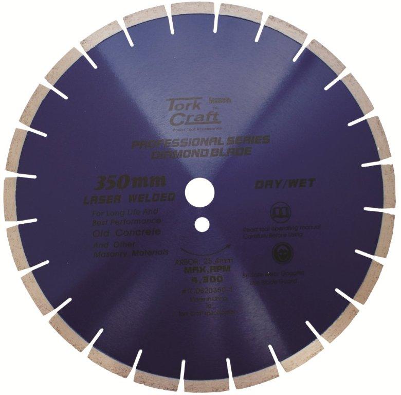 TCDB20350-4 Diamond Blade 350X25.4Mm Concrete Laser Welded Segmented - Image 1