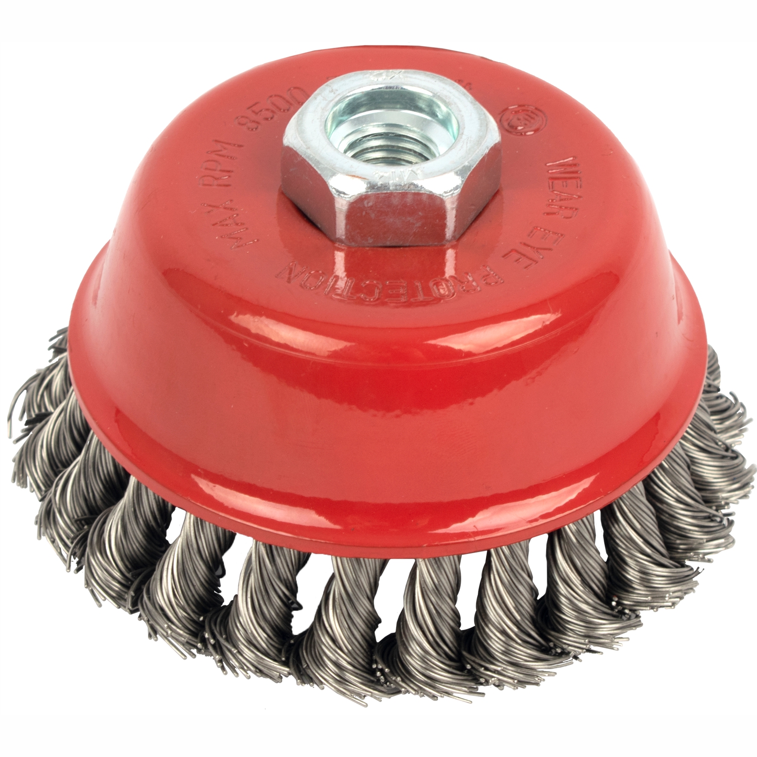 TCSS10014-2B Wire Cup Brush 100 X M14 Knotted Stainless Steel Bulk - Image 1