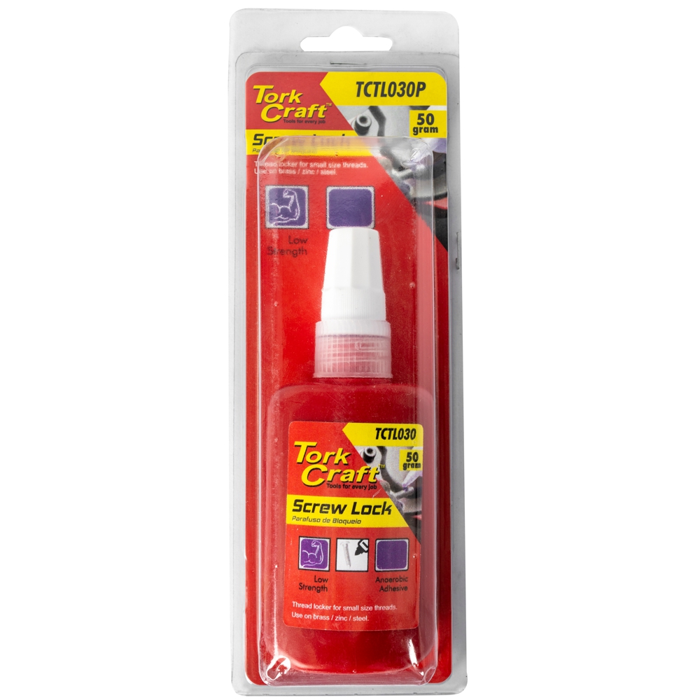 TCTL030P Screw Lock Low Strength For Small Sized Threads - Purple - 50G (Carded - Image 1