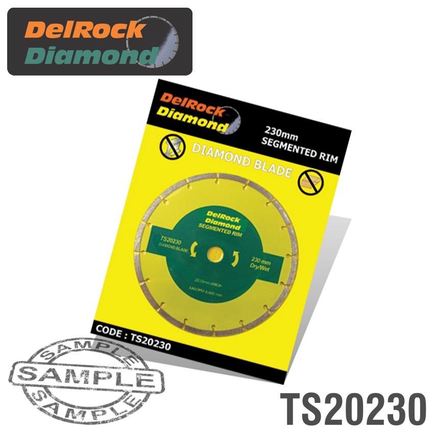 TS20230 Diamond Blade 230Mm Segmented Delrock - Image 1