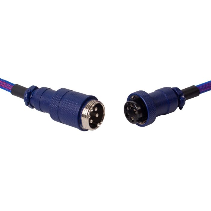 Keychron Premium Coiled Aviator USB Cable | Type-C + USB-A Adapter | Detachable Aviator Connector | 108 cm - Image 3