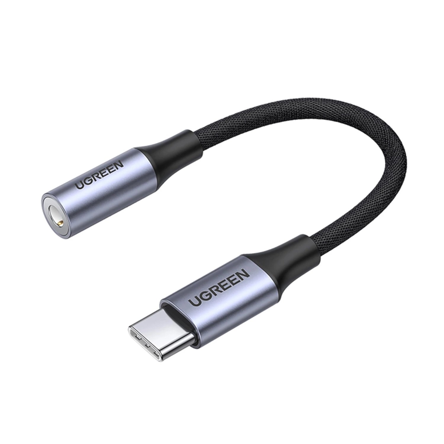 UGreen AV161 USB Type-C to 3.5mm 10cm Adapter Ugreen Av161 Usb Type-C To 3.5Mm 10Cm Adapter - Image 1
