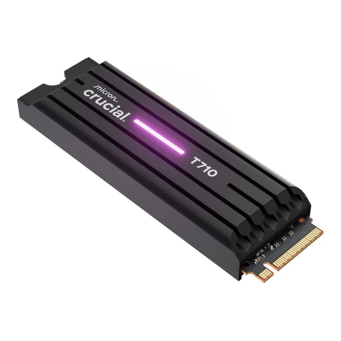 Crucial T710 1TB M.2 NVMe Gen5 NAND SSD with Heatsink - Image 2