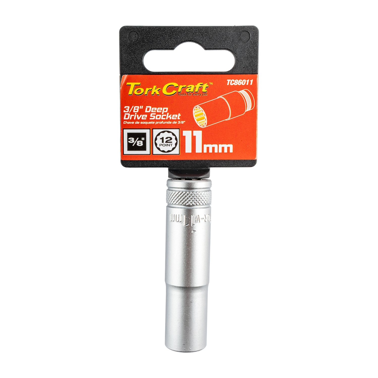 TC86011 Deep Socket 3/8'Dr 11Mm 12Pt Crv - Image 1