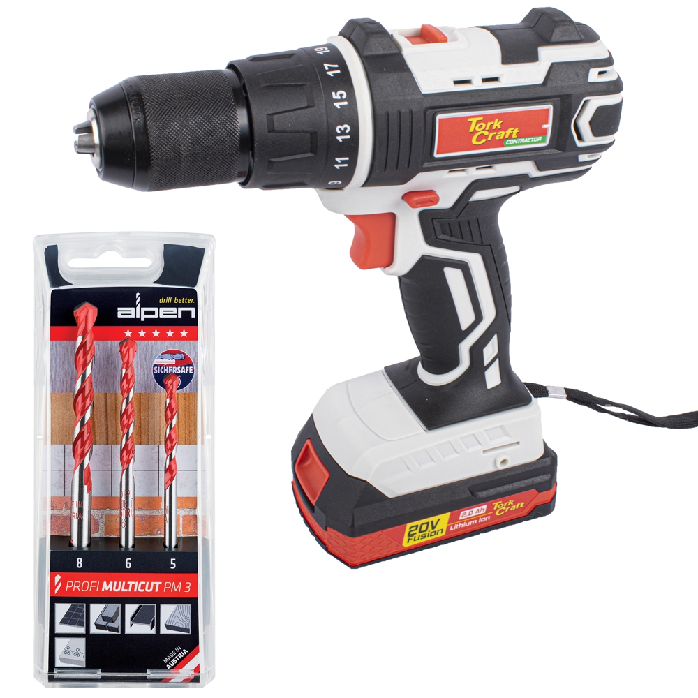 TORKIT041 Imp Driver Tc20030 With Multicut Drill Set Alp Pm3 - Image 1