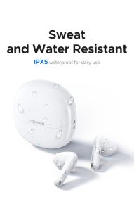UGREEN Lightbuds Basic Earphones (Semi In-Ear)–White - Image 3