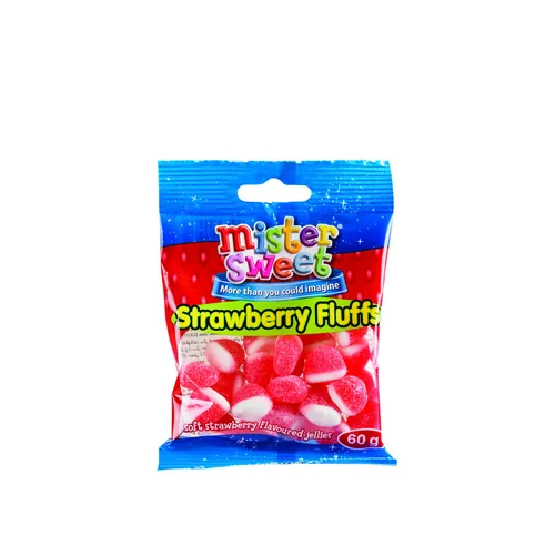 903-000339 Mister Sweet Strawberry Fluff 60g - Image 1