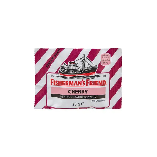903-000872 Fisherman's Friend Cherry Menthol Lozenges 25g - Image 1