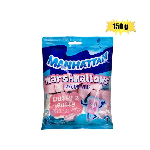 903-005027 Manhattan Pink And White Mallows 150G - Image 1
