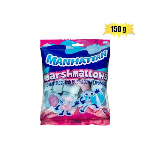 903-005028 Manhattan Candyfloss & Bubblegum Mallows 150G - Image 1