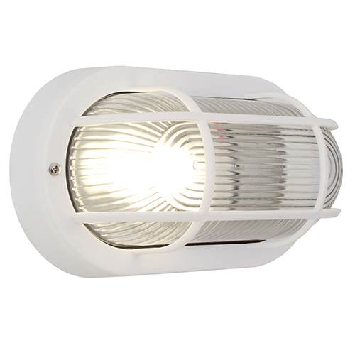 b111w Oval Plastic Grid B/Head 205Mm White 1X60W - Image 1
