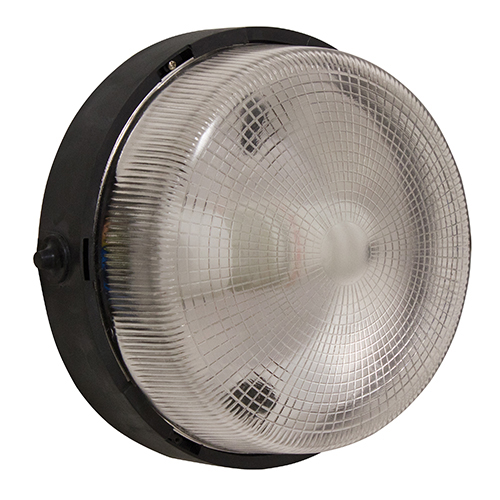 b1b Glass Round B/Head Black 1X60W - Image 1