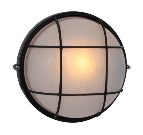 b41b Round Large Grid B/Head 240Mm Black 1X100W - Image 1