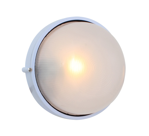 b42w Round Large Plain B/Head 240Mm White 1X100W - Image 1