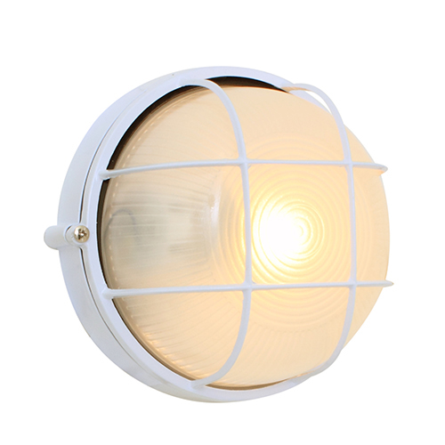 b53w Round Small Grid B/Head 180Mm White 1X60W - Image 1
