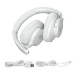 Redragon H610 VIBECORE ANC Bluetooth Wireless Over-ear Headphones – White - Image 7