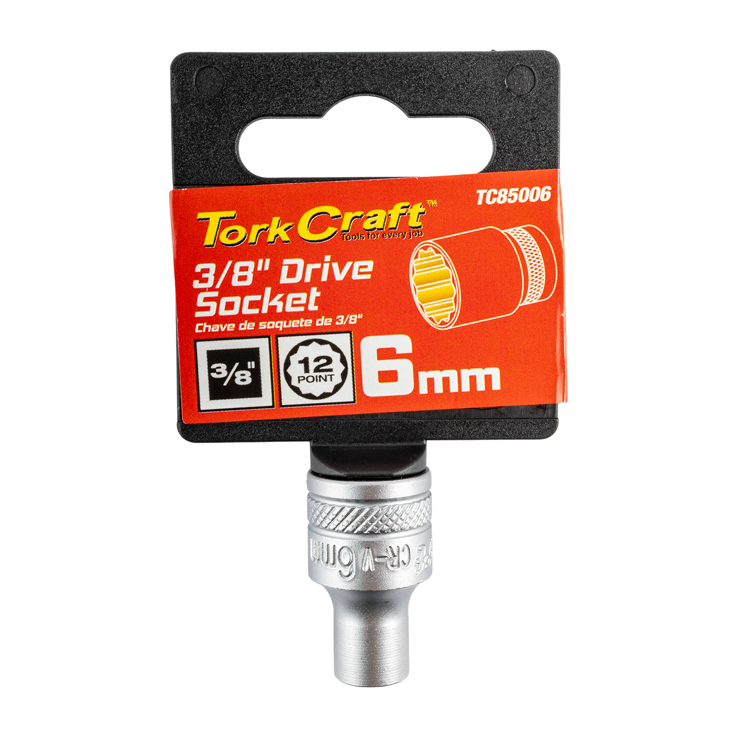 TC85006 Socket 3/8'Dr 6Mm 12Pt Crv - Image 1