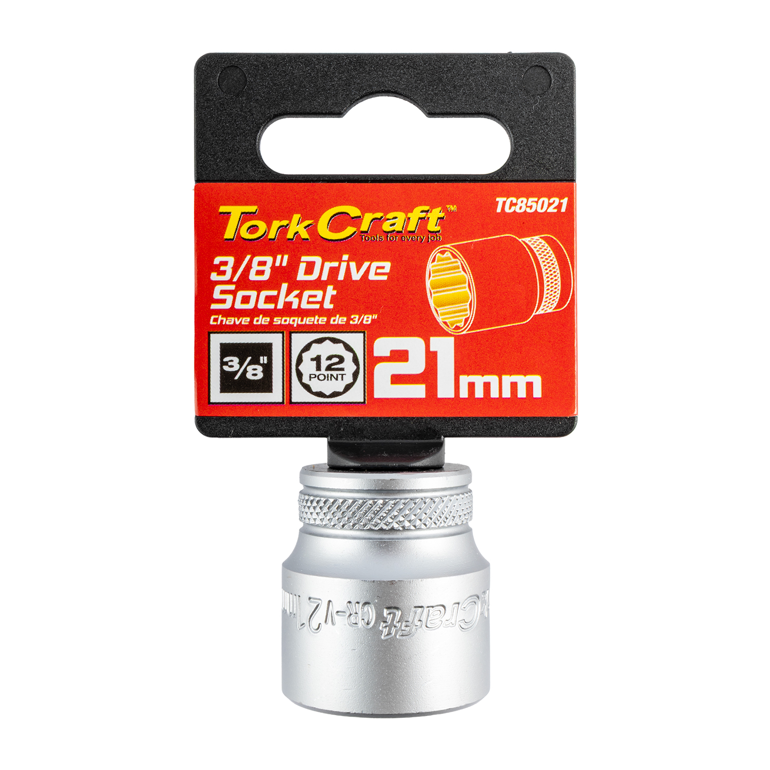 TC85021 Socket 3/8'Dr 21Mm 12Pt Crv - Image 1