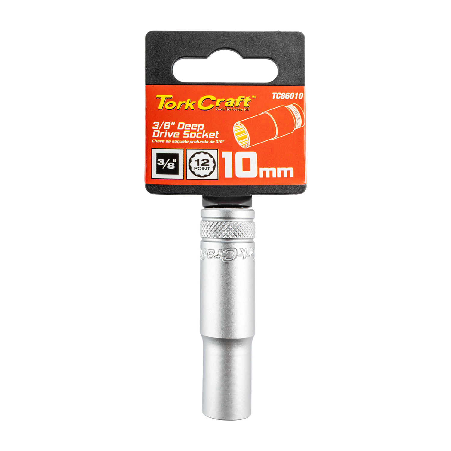 TC86010 Deep Socket 3/8'Dr 10Mm 12Pt Crv - Image 1