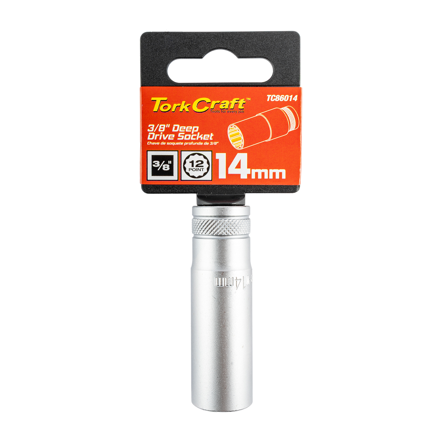 TC86014 Deep Socket 3/8'Dr 14Mm 12Pt Crv - Image 1
